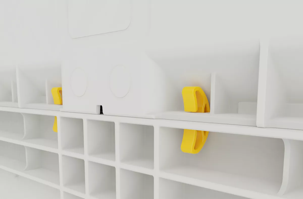 Складной коробчатый поддон DOLAV KitBin Triple Height